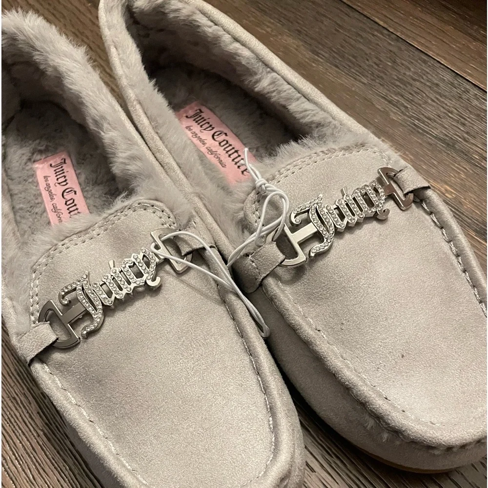 Juicy gray suede moccasins - Picture 3 of 7